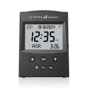 103 Black Table Digital Islamic Azan Table Clock